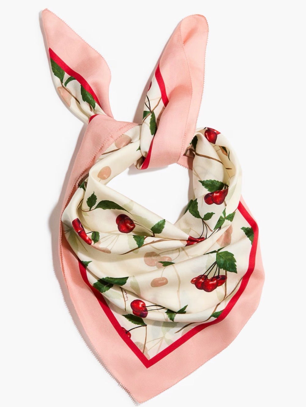 Sold out: Stella McCartney Silk-Feel Cherry Print Neck Scarf